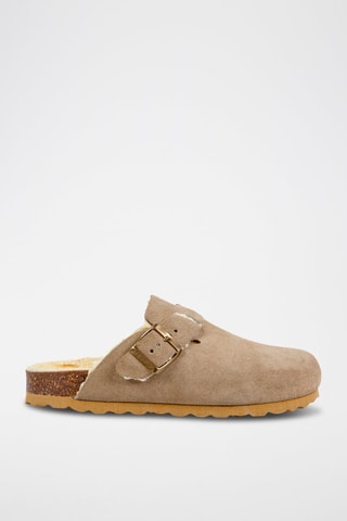Sabots en cuir - Beige