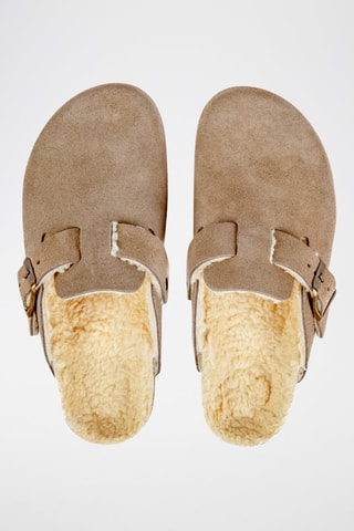 Sabots en cuir - Beige