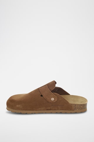 Sabots en nubuck Rosso Camel