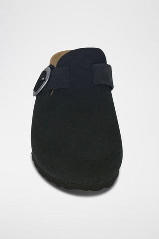 Sabots en nubuck Rosso Noir