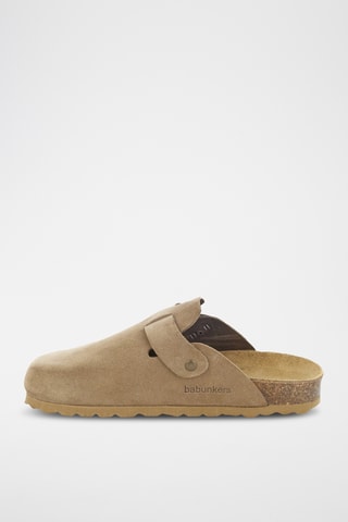 Sabots en nubuck Rosso Marron clair
