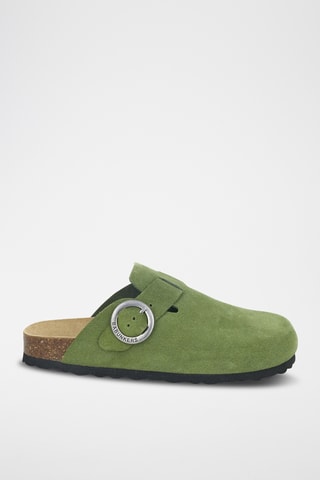 Sabots en nubuck Rosso Vert olive