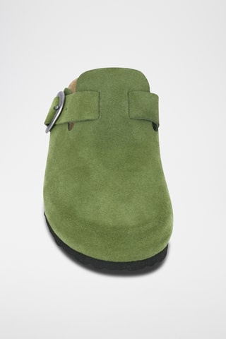 Sabots en nubuck Rosso Vert olive