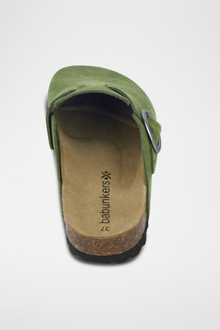 Sabots en nubuck Rosso Vert olive