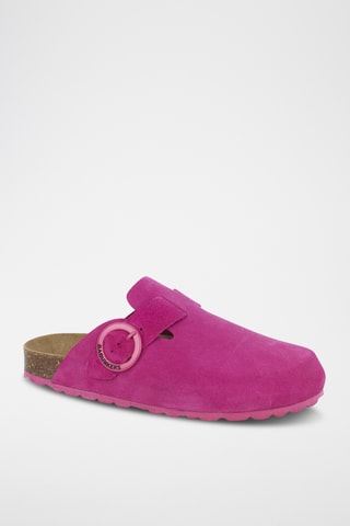 Sabots en nubuck Rosso Fuchsia