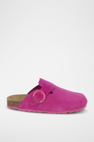 Sabots en nubuck Rosso Fuchsia