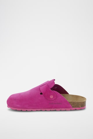 Sabots en nubuck Rosso Fuchsia