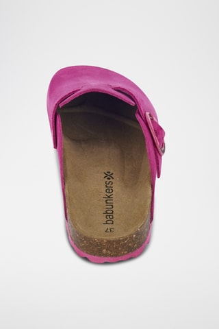 Sabots en nubuck Rosso Fuchsia