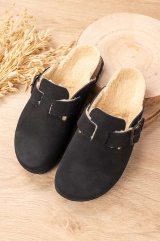 Sabots en cuir - Noir