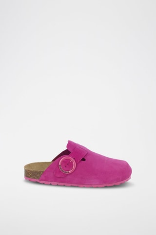 Mules en nubuck 
Rose