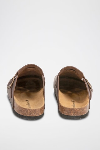 Sabots en cuir - 
Marron
