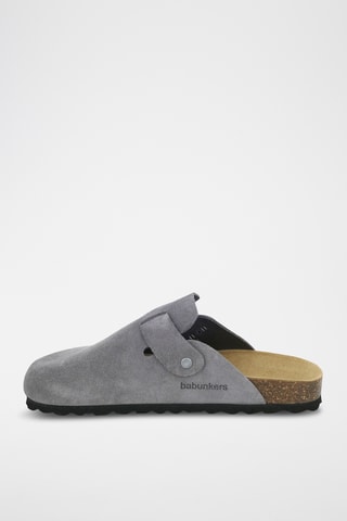 Sabots en nubuck Rosso Gris