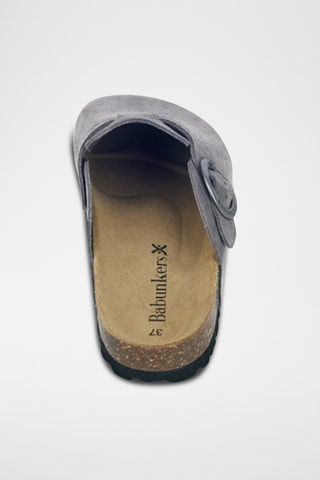 Sabots en nubuck Rosso Gris