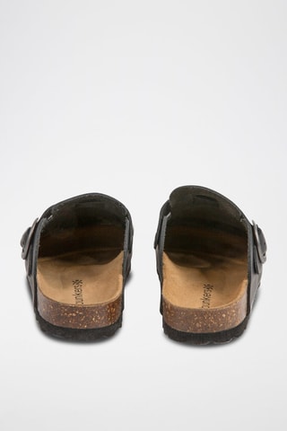 Sabots en cuir Rosso Noir