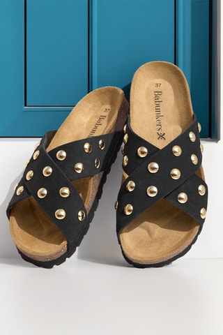 Mules en nubuck - 
Noir