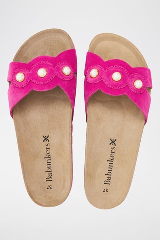 Mules en nubuck - 
Rose