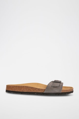 Mules en nubuck Gris foncé