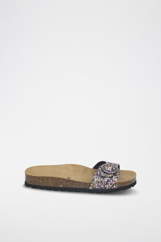 Mules en cuir 
Noir