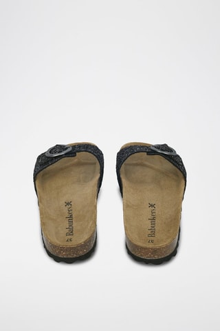 Mules en cuir 
Noir