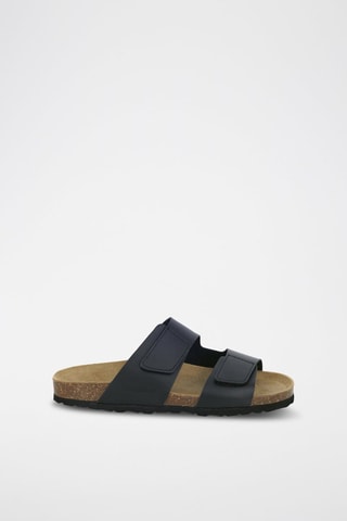 Mules en cuir 
Noir
