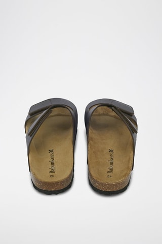 Mules en cuir 
Noir