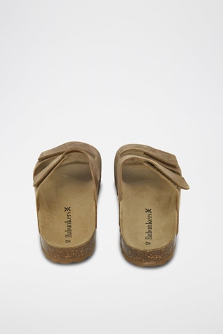 Mules en cuir 
Marron