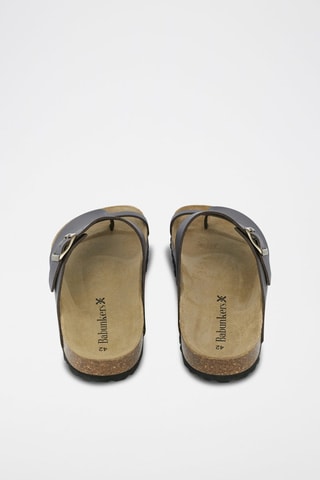 Mules en cuir 
Noir