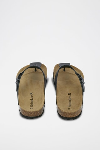 Mules en cuir 
Noir