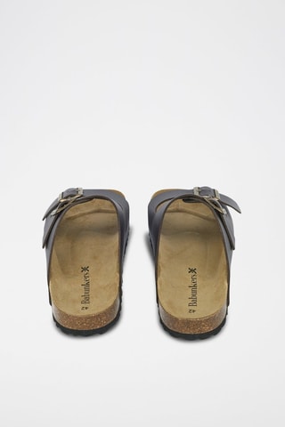 Mules en cuir 
Noir