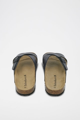 Mules en cuir 
Noir
