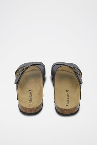 Mules en cuir 
Noir