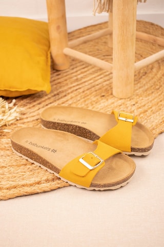 Mules en nubuck Kloe Jaune