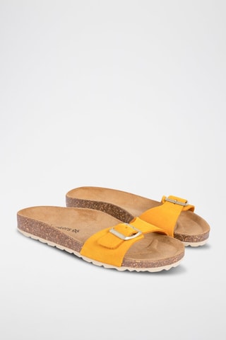 Mules en nubuck Kloe Jaune