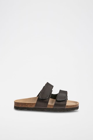 Mules en cuir Rosso Noir