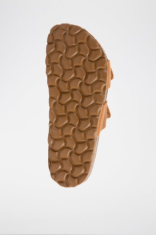 Mules en cuir Rosso Camel