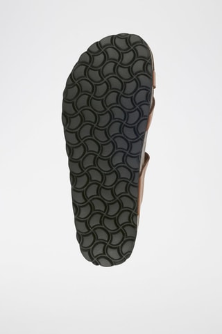 Mules en cuir 
Marron