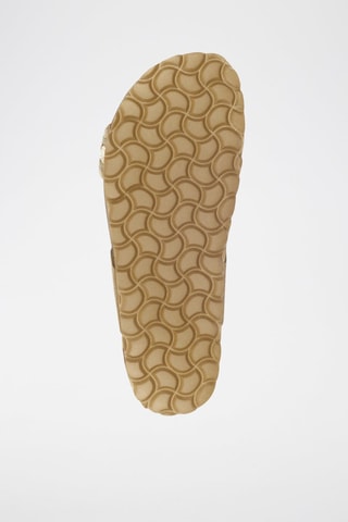 Mules en cuir 
Beige