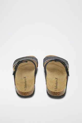 Mules en cuir 
Noir