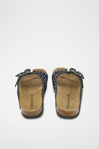 Mules en cuir 
Noir