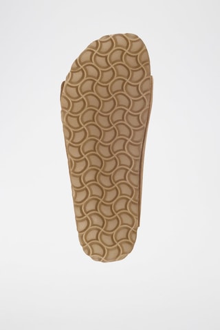 Mules en cuir 
Marron
