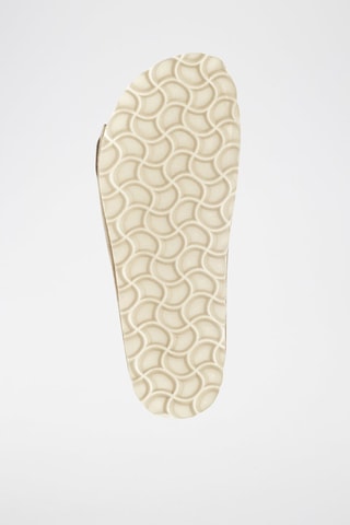 Mules en cuir 
Beige