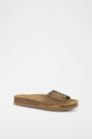 Mules en nubuck - Marron