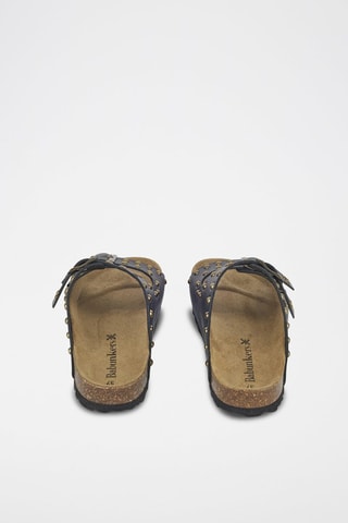 Mules en nubuck 
Noir
