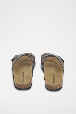 Mules en cuir 
Noir