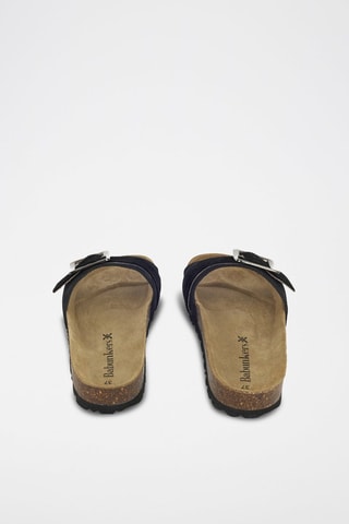 Mules en cuir 
Noir