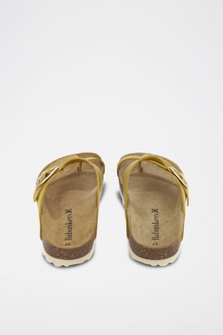 Mules en cuir 
Marron