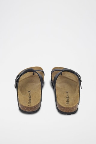 Mules en cuir 
Noir