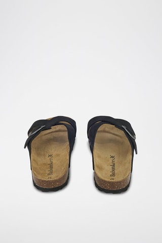 Mules en cuir 
Noir