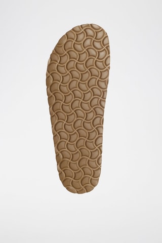 Mules en cuir 
Beige