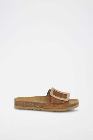 Mules en nubuck 
Marron